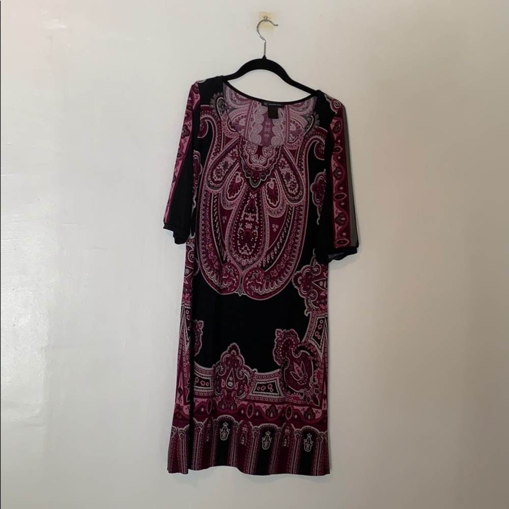 INC dress in patterened design. Lightweight.